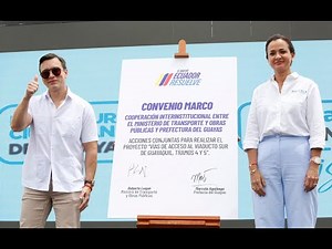 GOBIERNO ENTREGA LA OBRA DEL QUINTO PUENTE DE GUAYAQUIL A LA PREFECTURA DEL GUAYAS