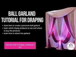 CREATE a Stunning Wedding Backdrop with This DIY Ball Garland Trick!