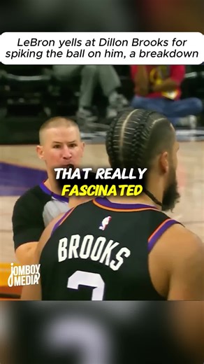 #LeBron yells at Dillon Brooks for spiking the ball on him, a breakdown (3)