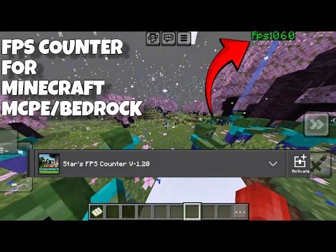 Fps counter for Minecraft MCPE/Bedrock 1.26+ | How to get fps in Minecraft pe / Bedrock