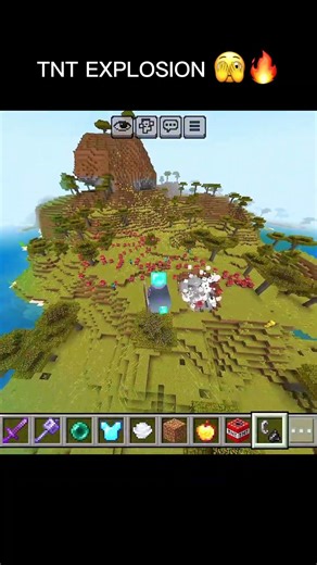 Minecraft Mega TNT Blast 💣 Extreme Explosion Test! #audio #chanduogcraft