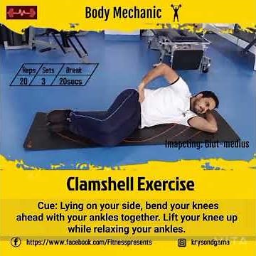 How to do a Clamshell Exercise for knee pain?