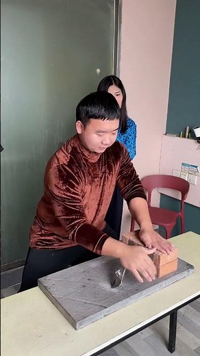 You Won’t Believe This Brick Breaking Challenge 😲#Shorts#Viral#Amazing#Strength#KungFu#MartialArts