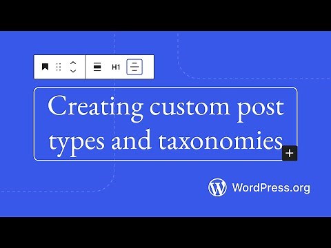 Creating custom post types and taxonomies