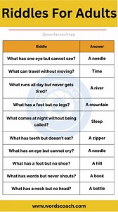 Riddles for Kids and Adults #riddle #puzzle #esl #English #viralreelschallenge #viralreelsシ | Words Coach