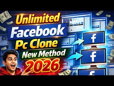 Unlimited Facebook Pc Clone Create. New Method 100%Work Method 2026 #telegram #whatsapp #facebook