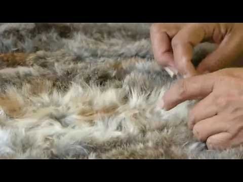 Weaving a rabbit fur blanket - Weaving rabbit fur into a finished blanket (part 4 of 4)