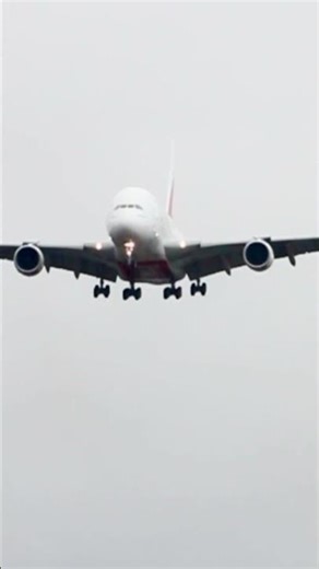 A380 Landing at bhx #aviation #birminghamairport #planespotting