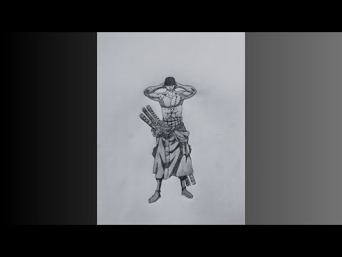 🎨 Drawing Roronoa Zoro from One Piece | Step-by-Step Anime Drawing Tutorial