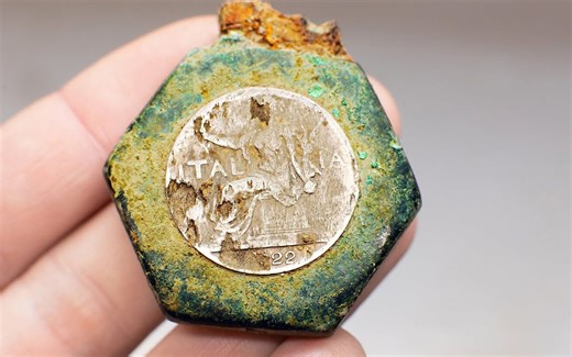 超罕见的打火机修复！！修复二战时期的德国硬币打火机