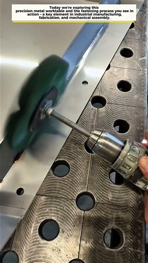 "Precision Metal Worktable & Fastening Process - Educational Guide to Industrial Setup"