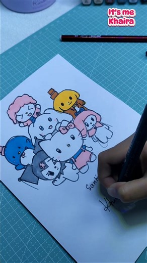 #drawing #sanrio #sanriocharacters #drawingtutorial #drawingideas #coloring #asmrcoloring #fypage
