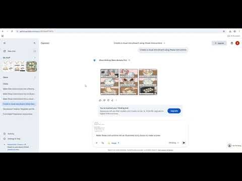 How to make visuals on Google Gemini