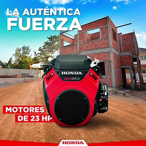 ¡Levanta tus obras con nuestros productos de alta potencia! Conoce nuestro motor GX630 de 23HP y nuestros generadores de hasta 6.5 KW para la construcción de todos tus proyectos. 😉 Conoce más de nuestros motores y generadores aquí: https://pf.honda.com.pe/ #ExpertoHonda #HondaPerú #ProductosDeFuerza | Honda Productos de Fuerza Perú