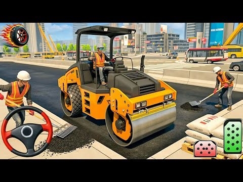 Real Bridge Construction Simulator _ Use Heavy Machinery In Construction Game _ Android Gameplay