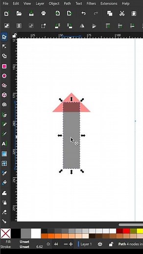 Vector 3D Arrow illustration in Inkscape