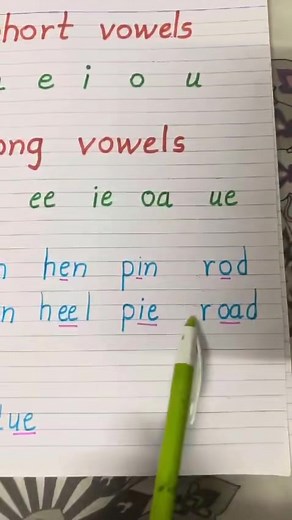 25K views · 1.3K reactions | Difference between short and long vowels...