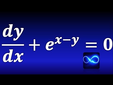 8. Differential equation of separable variables (With exponentials)