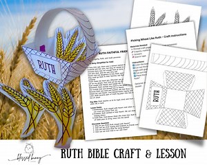 Ruth and Naomi Bible Lesson & Craft: Sunday School Activity (PDF Download) - Etsy