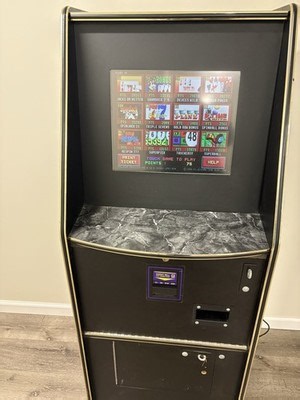 Multi-Game Mechanical Slot Machine with Video Poker and Bill Acceptor | eBay