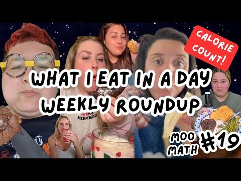 What I Eat In A Day WEEKLY ROUNDUP Calorie Count | Moo Math 19