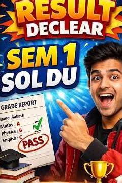 DU SOL Sem 1 Result Update! 📢 Result kab aayega? Kya Sem 2 par asar padega? 🎓✨ #DUSOL #SOLResult2026