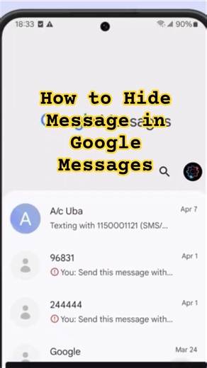 How to Hide Messages in Google Messages 🔒 (Easy Privacy Guide)