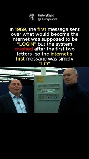 The Internet’s First Message #shorts