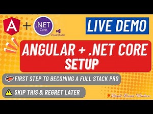 Angular + .NET Core Live Project Setup | Start to Finish Full Stack Guide (2025 Edition)