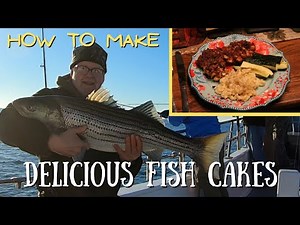 How To Make Delicious Striped Bass Fish Cakes! EASY STEP BY STEP RECIPE!