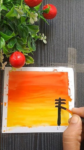 easy and beautiful painting for beginner #easyart #viralvideo #artideas #trending #beginner #canvas