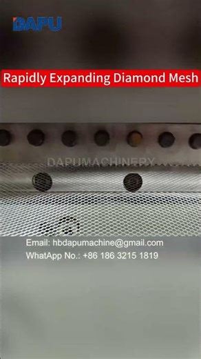 Rapidly Expanding Diamond Mesh, Expanded Metal Mesh Machine