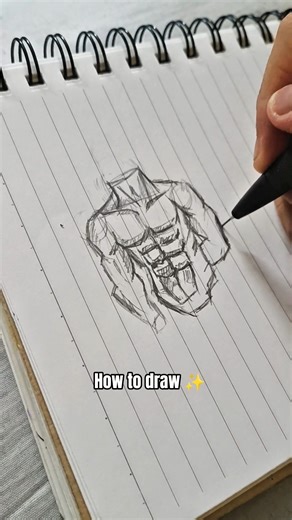 How to draw Male anatomy ✨#drawing#artist #art#shorts