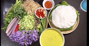 Nom Banh Chok - món bún độc đáo của người Khmer