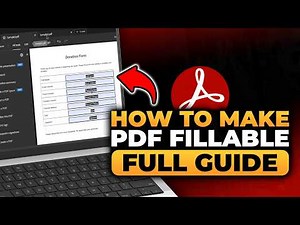How To Make PDF Fillable Using Adobe Acrobat (FAST & EASY) | Make PDF Fillable Adobe Acrobat
