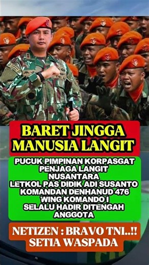 BARET JINGGA MANUSIA PENJAGA LANGIT NUSANTARA