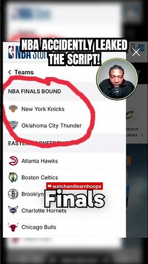 NBA Finals Script Accidentally Leaked?