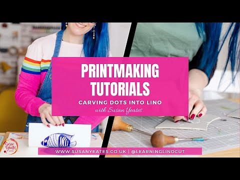 A Tip for Cutting Lino - How to Carve Dots / Small Circles