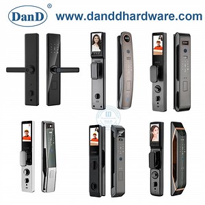 [Hot Item] Wholesale Market Keypad Front Door Waterproof Biometric Innovative Fingerprint Handle Smart Electronic Keyless Card Digital Intelligent Hotel Door System Locks