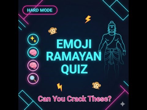 Ramayan Emoji Quiz Part 2 | Hard Level 🔥