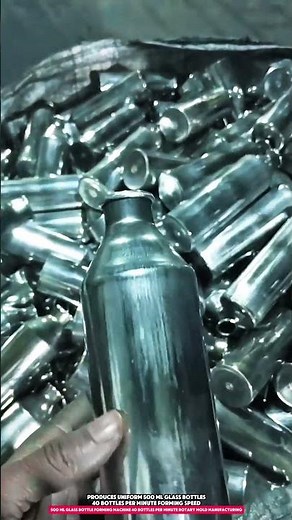 500 ml Glass Bottle Forming Machine 40 Bottles per Minute Rotary Mold Manufacturing