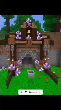 How to Build Mine Entrance in minecraft with tutorial