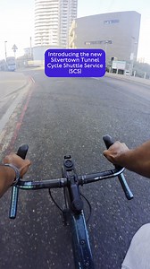 The Silvertown Tunnel Cycle Shuttle Service launches on 7 April, offering a free, convenient way to travel between Royal Docks, Seagull Lane and North Greenwich, Millennium Way. Free shuttle every 12 mins, 6:30am to 9:30pm ⏰ Secure cycle bays onboard 🚲 Find out more👇 https://tfl.gov.uk/modes/cycling/cycle-shuttle-service | Transport for London