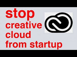 how to stop creative cloud from startup I disable adobe cloud services I block adobe creative cloud