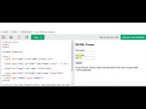 HTML FORM LESSON ONE