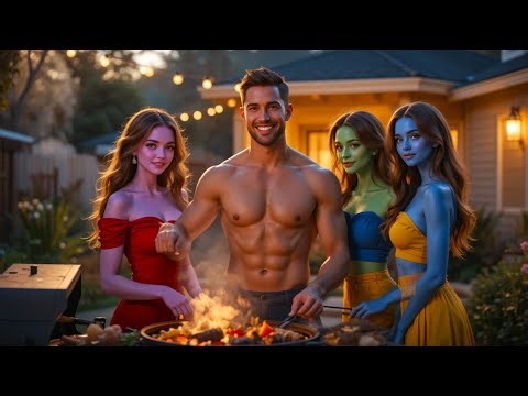 I Shared a Meal with One Alien Girl… Now Three Irresistible Aliens Cling to Me Romantically