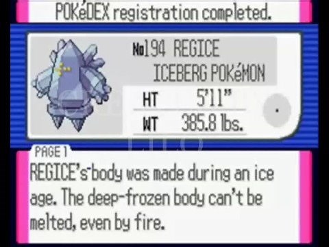 How to get Regice, Regirock, Registeel on Ruby and Sapphire