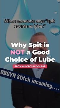 Can I use spit as lube?
