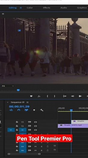 How to use pen tool in Adobe premiere pro