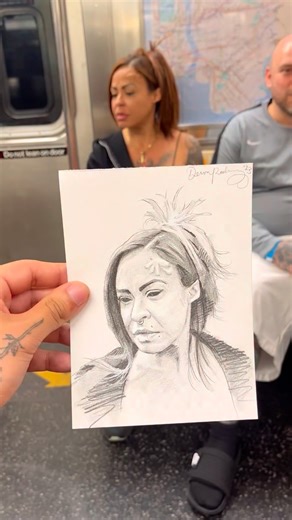 Artistic Viral on Instagram: "@devonrodriguezart ✍️✏️🎨 Known for his striking realism, he draws live portraits of celebrities and surprises them by gifting the artwork on the spot. His sketches capture not only their likeness, but also their authentic reactions, turning each encounter into a memorable and meaningful moment."